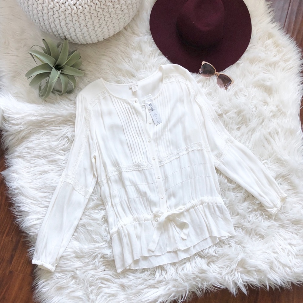 NWT CHICOS king sleeve blouse